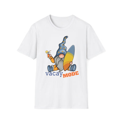 Vacay Beach Mode Character Graphic T-Shirt featuring a fun and stylish beach-themed design.