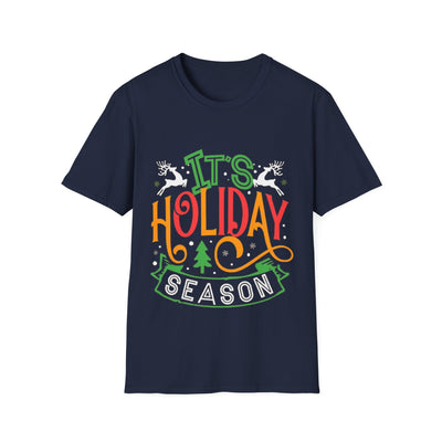 Holiday Season Graphic T-shirt featuring festive holiday-themed designs perfect for the holiday spirit.